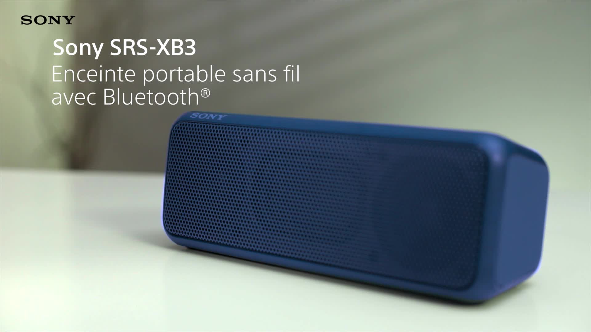 Enceinte Portable Sans Fil Sony Srs Xb Etanche Bluetooth Noir