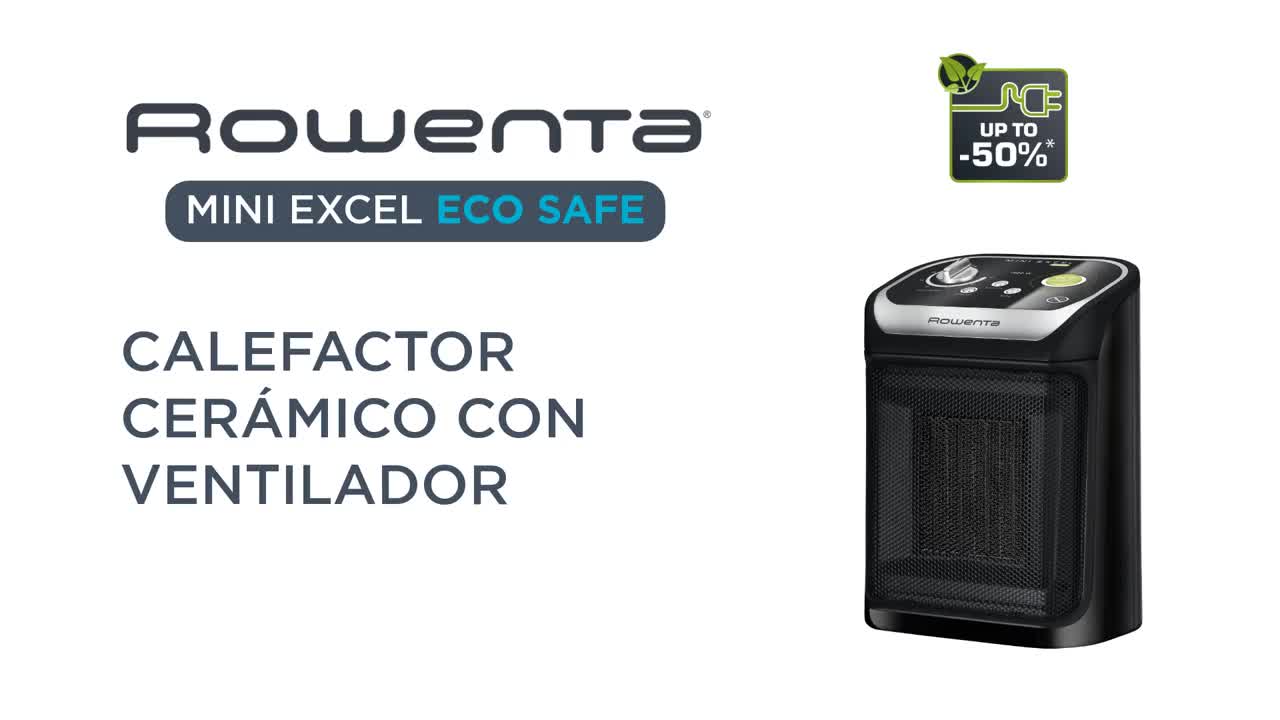 Calefactor Rowenta SO9266F0 MINI EXCEL ECO SAFE Negro 2000W