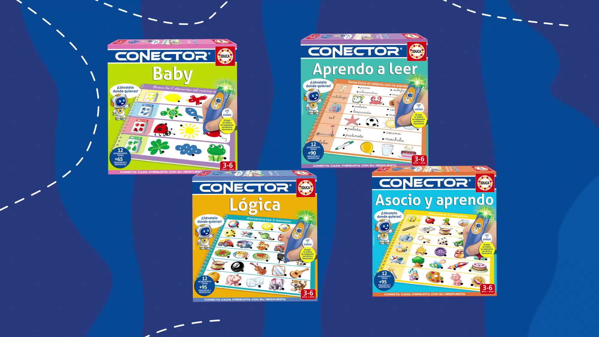 Educa Conector – Entdecke Die Welt! Lernspiel Mit 352 Fragen, Ab 7 Jahren, Frage-Antwort-Spiel