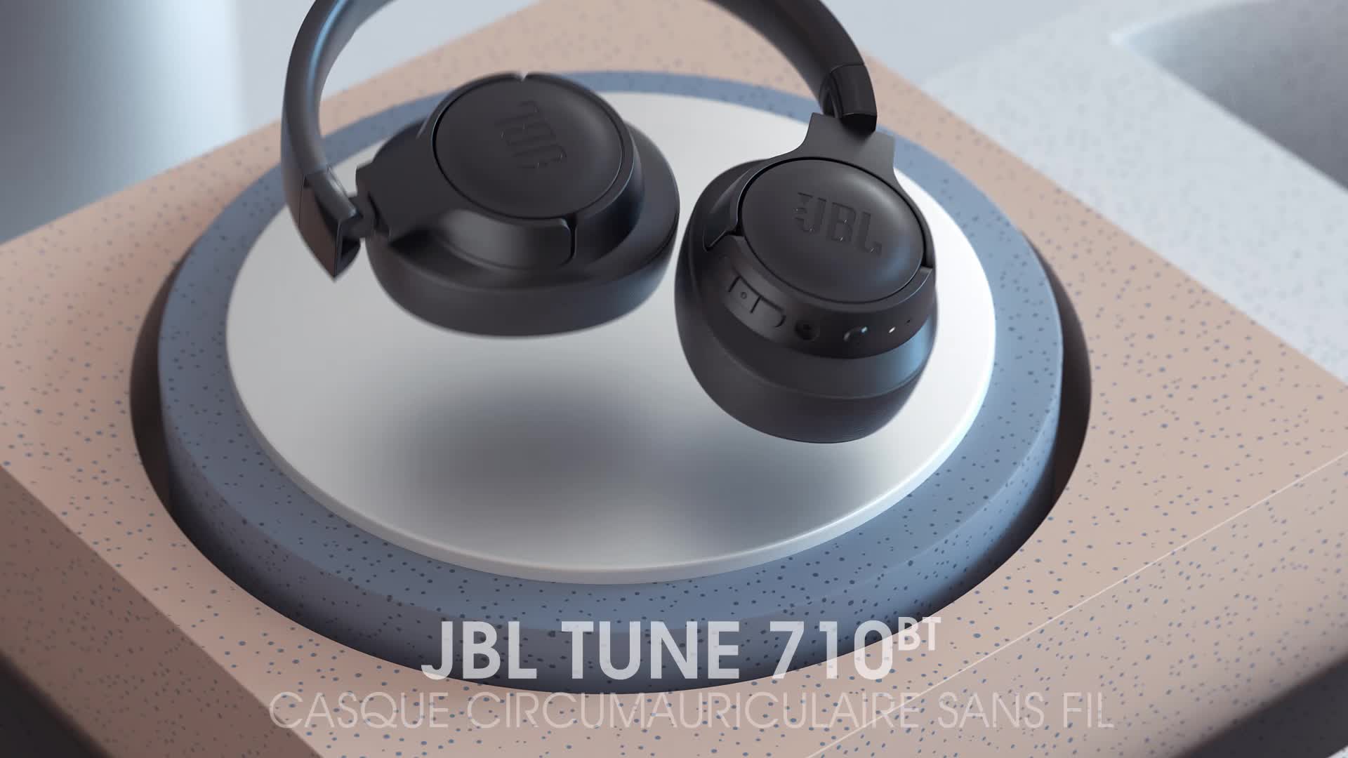JBL TUNE 710BT - Casque sans fil avec micro - noir Pas Cher