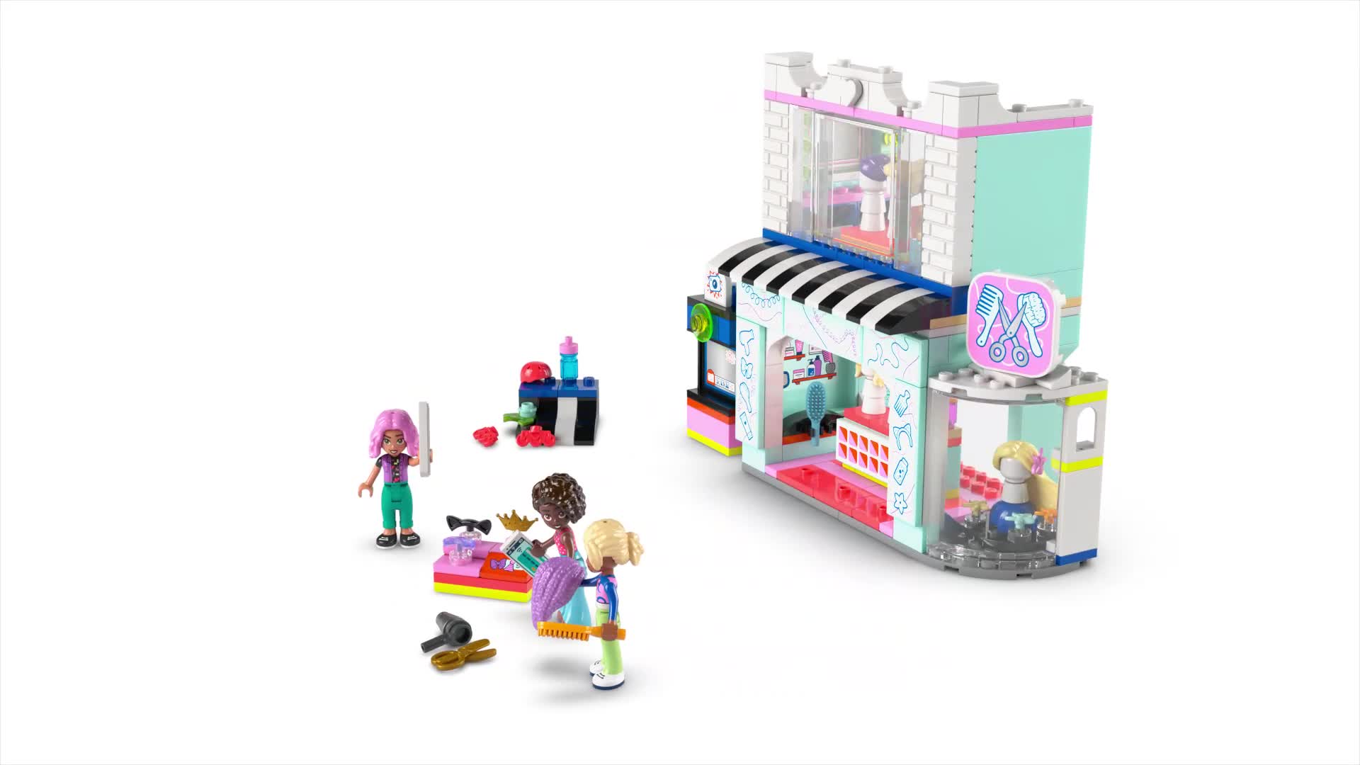LEGO® Friends 42662 Le salon de coiffure et la boutique d’accessoires ...