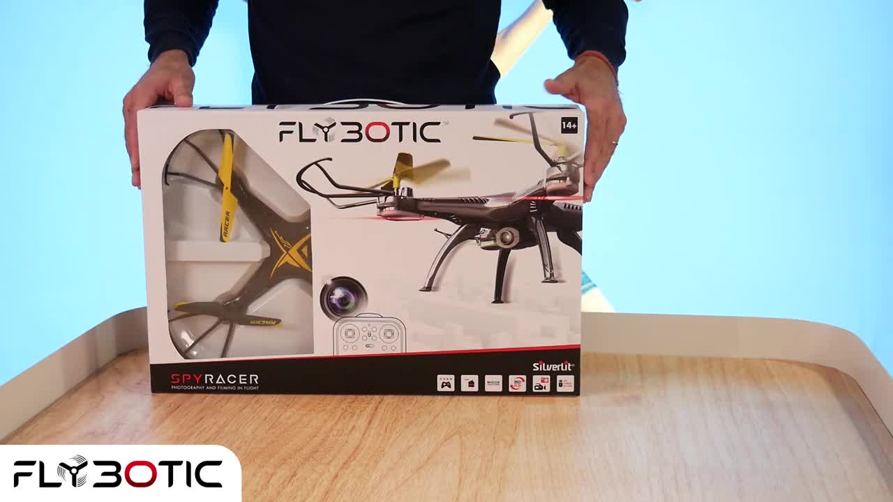 Drone espion Spy Racer 2,4 GHZ Flybotic