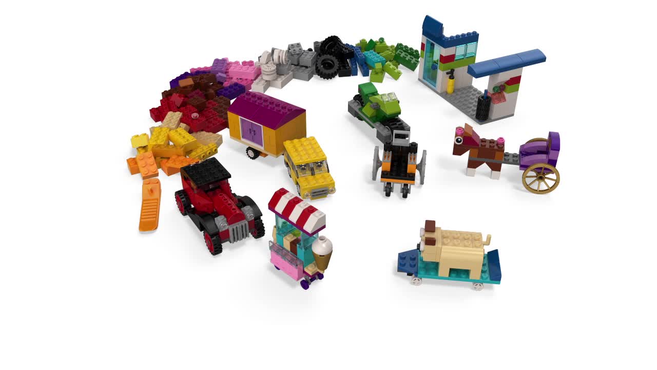 10715 - LEGO® Classic La boîte de briques et de roues LEGO : King Jouet,  Lego, briques et blocs LEGO - Jeux de construction