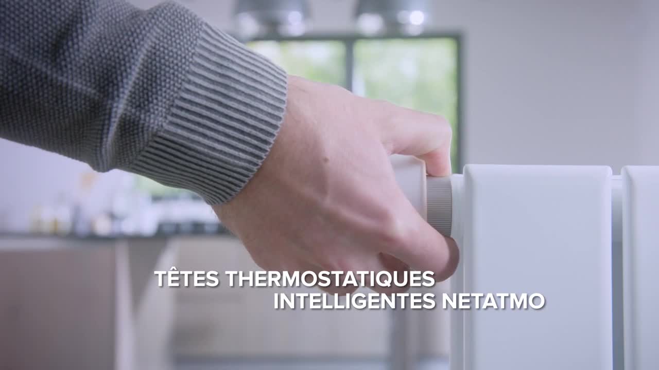Robinet thermostatique NETATMO Pack 3 Tetes thermostatiques Additionnel  Netatmo en multicolore