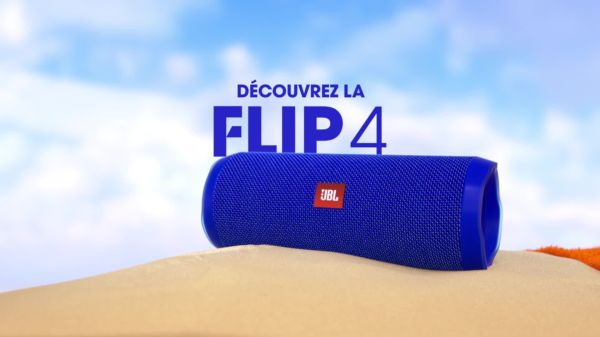 Enceinte Portable JBL Flip 4 - Bluetooth - Beige - Occasion