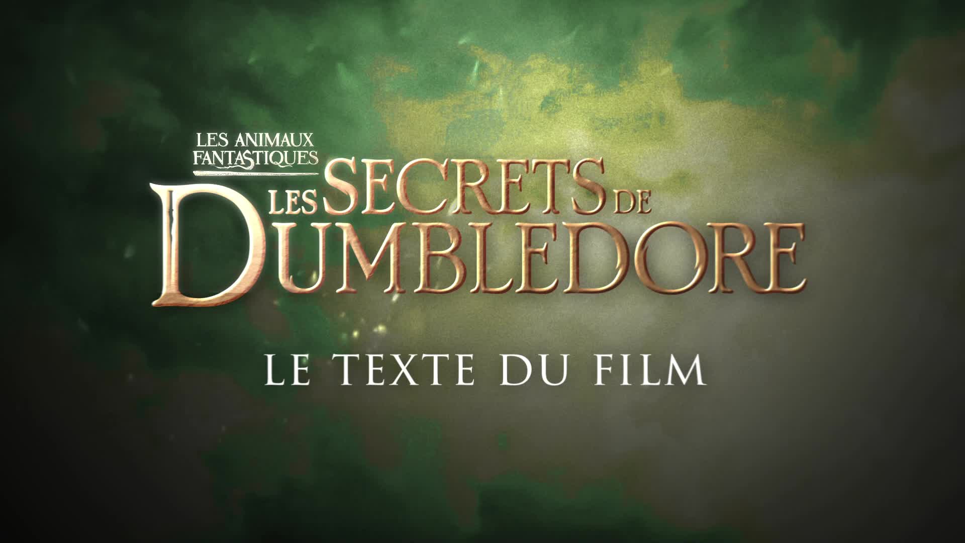 Les Animaux Fantastiques - Le texte du film Tome 3 - Les secrets de