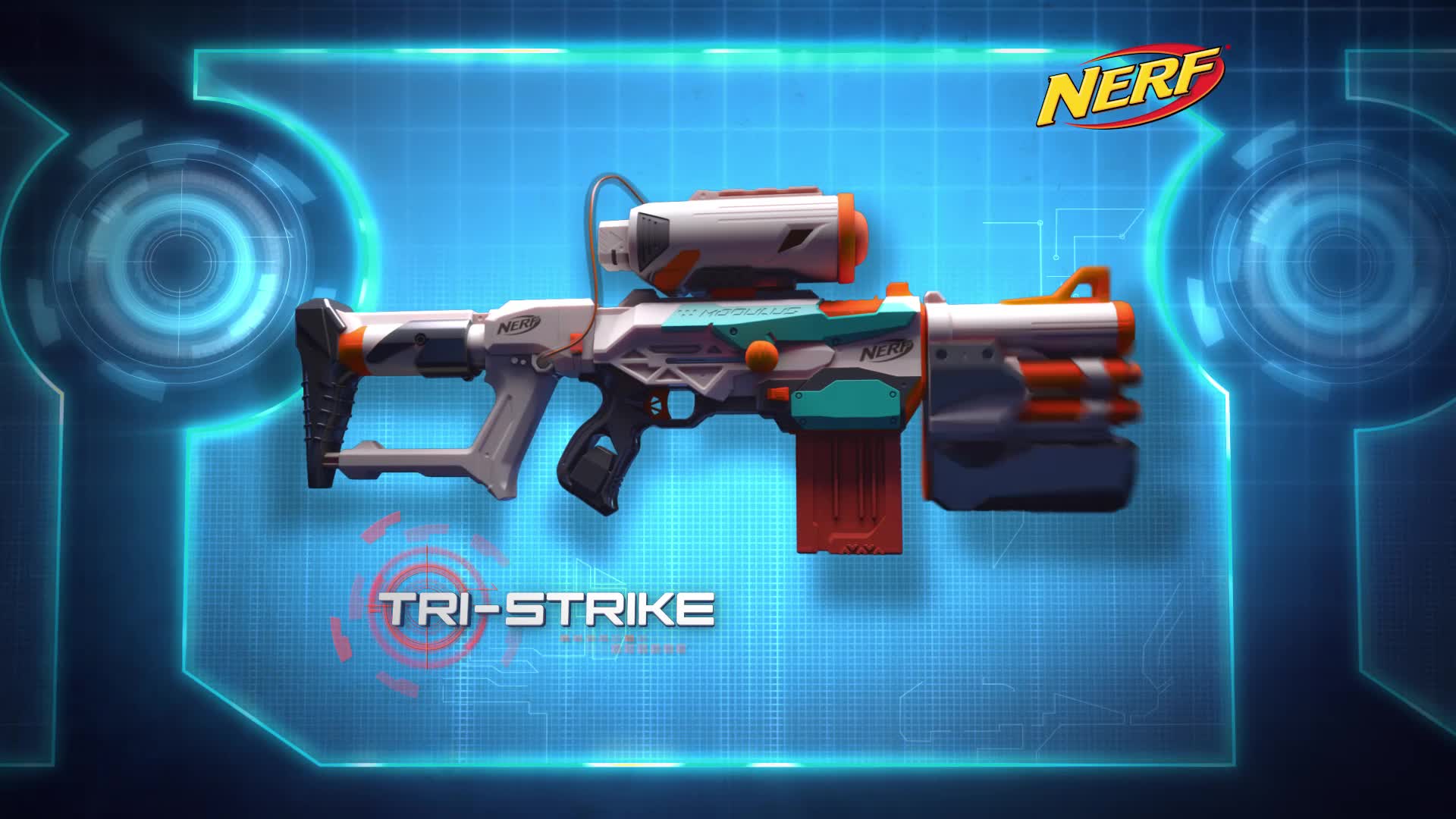 NERF Modulus Tristrike - Pistolet personnalisable avec 3 façons de